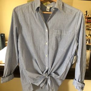 Arizona blue and white button down (S)